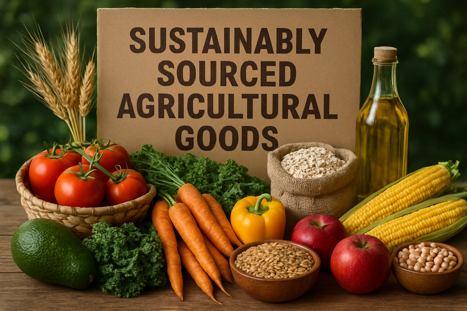 Sustainably sourced agricultural goods